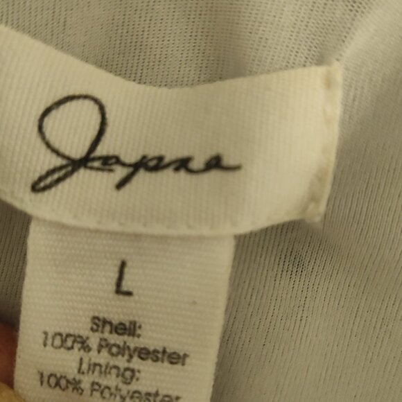 Japna White Polka Dot Dress Size L - Picture 4 of 4